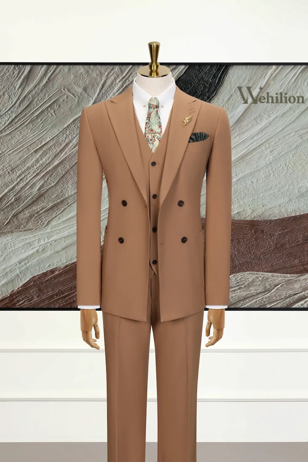 MANSSINO™ | Men's Classic Peak Lapel 3-Piece Suits