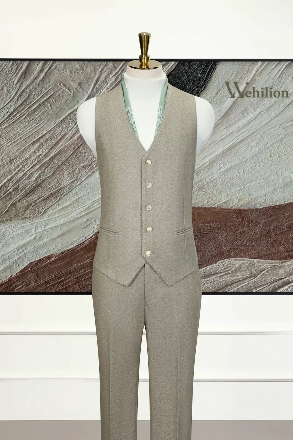 MANSSINO™ | Men's Elegant Tweed 3 Piece Suit