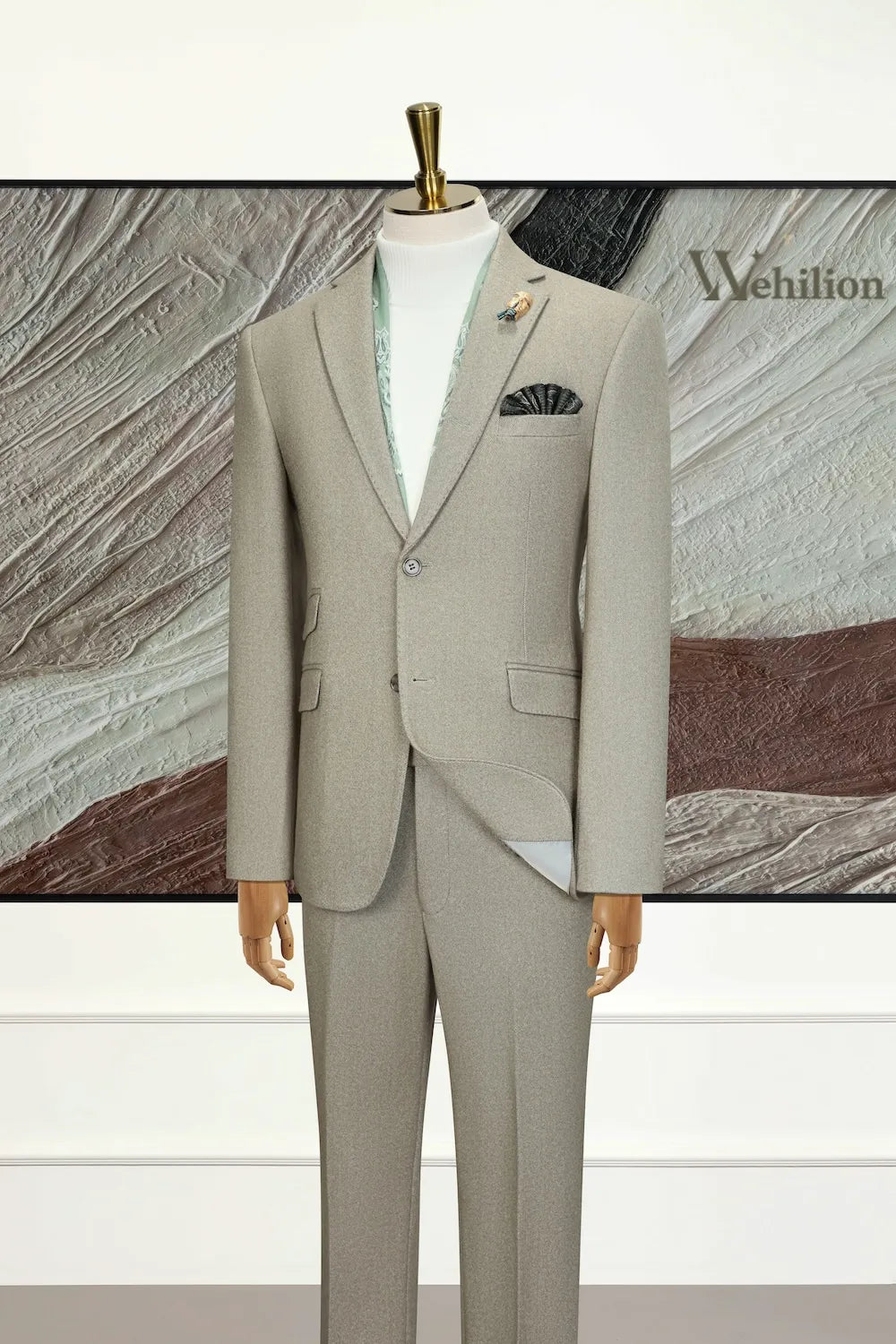 MANSSINO™ | Men's Elegant Tweed 3 Piece Suit
