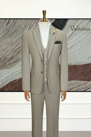 MANSSINO™ | Men's Elegant Tweed 3 Piece Suit