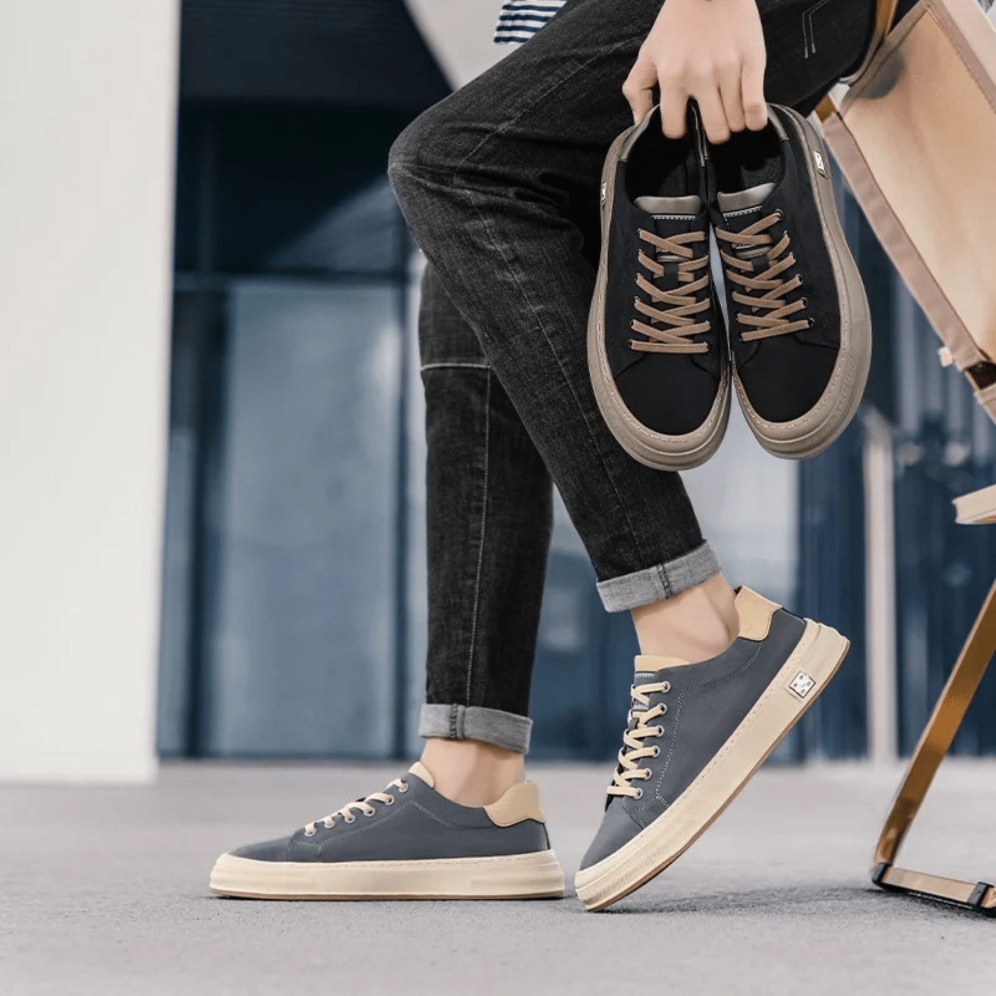 MANSSINO™ | MENS CANVAS TRAINERS