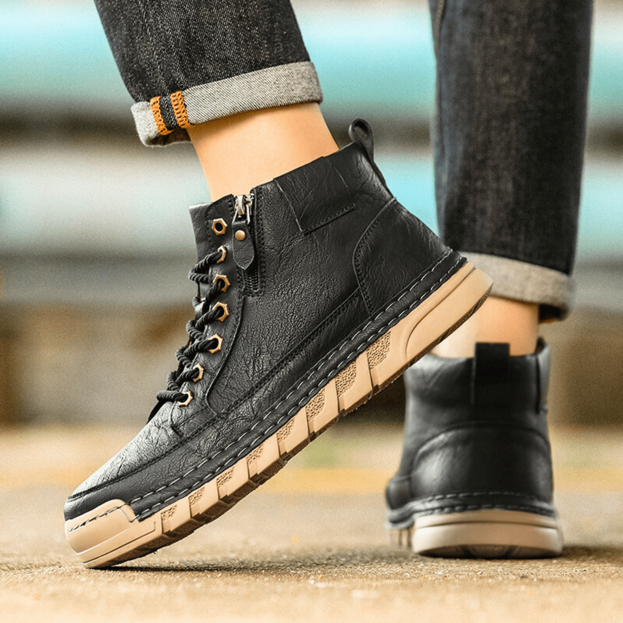 MANSSINO™ | MENS LEATHER BOOTS