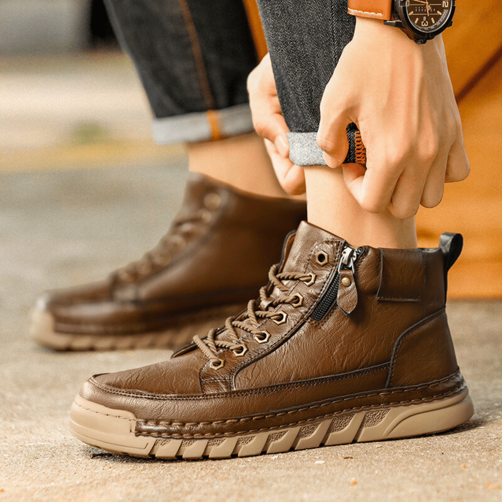 MANSSINO™ | MENS LEATHER BOOTS