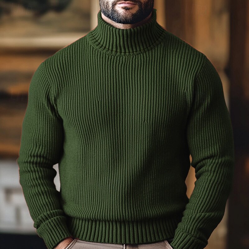 MANSSINO™ | Ribbed Turtleneck Sweater